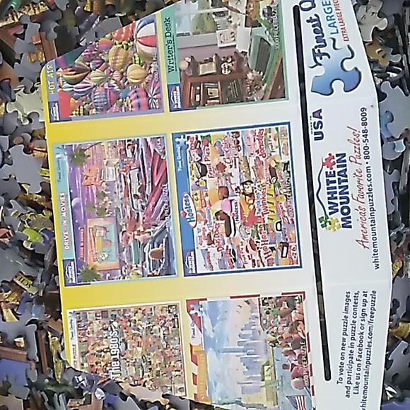 ⚜️ White "The IMAGINARIUM" 1,000 Piece Puzzle made in U.S.A  InterLocking - Picture 5 of 16